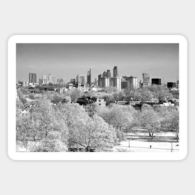 London Skyline Cityscape Primrose Hill Sticker by AndyEvansPhotos